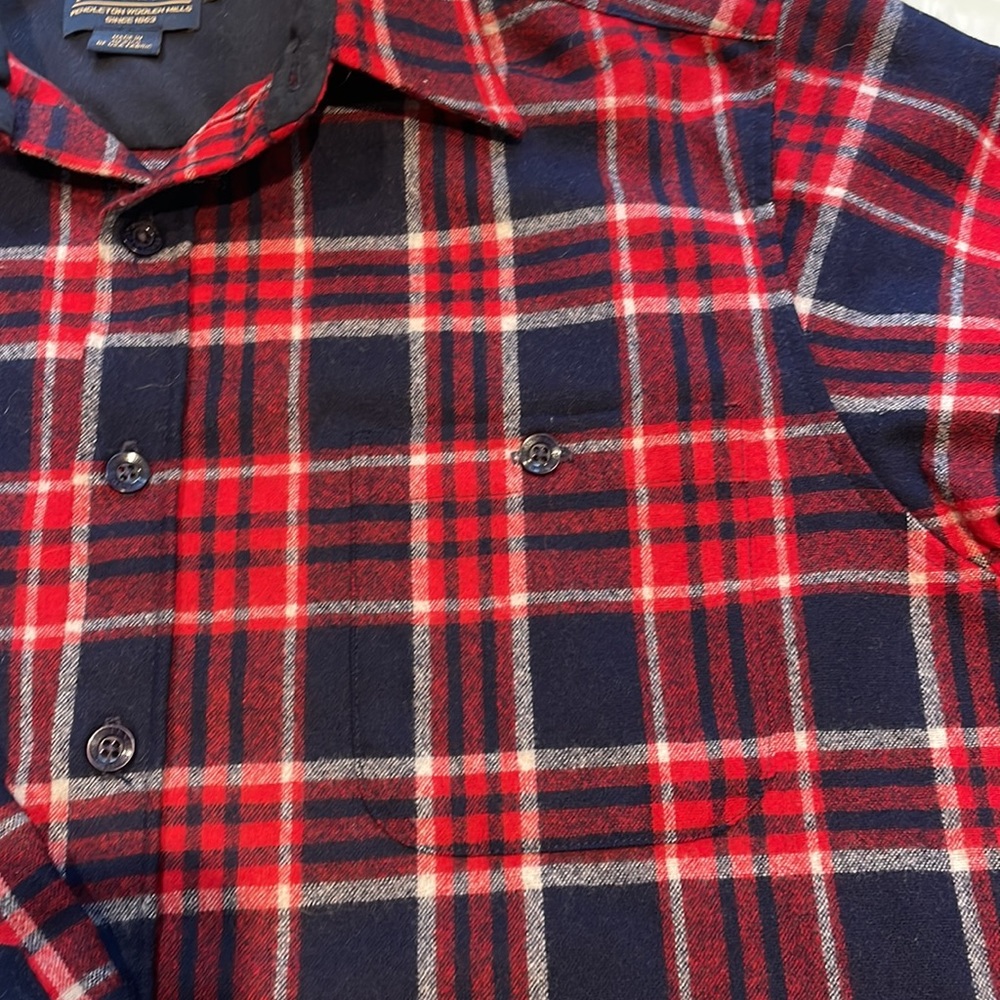 Men’s Wool Long Sleeve Pendleton Lodge Shirt - Picture 4 of 7